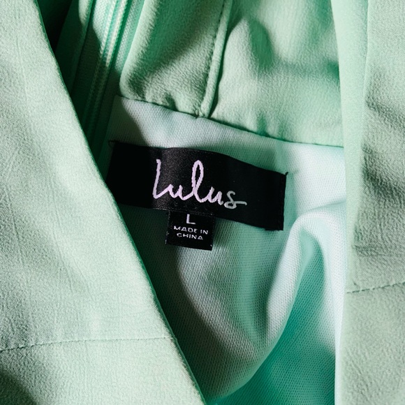 Lulus green razor back dress - Picture 3 of 3